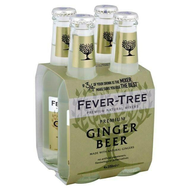 Fever Tree Ginger Beer 200ml 4-pack | Ace Beverage : Fine Wines 