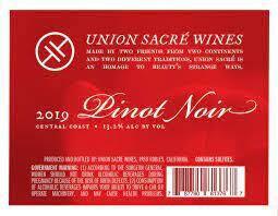 Union Sacre Central Coast Pinot Noir 2022