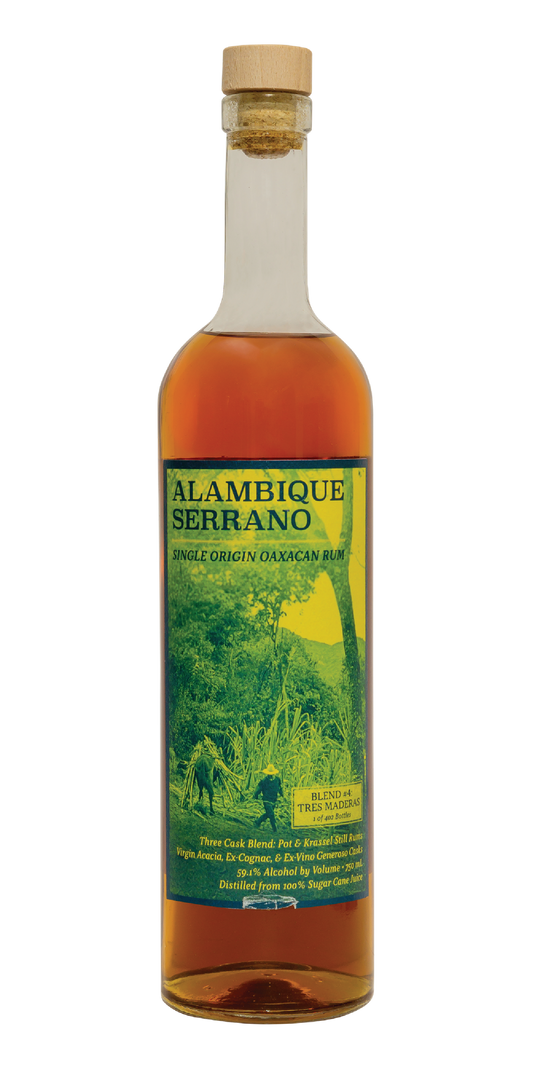 Alambique Serrano Blend #4 Virgin Acacia, Ex-Cognac, Ex-Vino Generoso Casks - 750ml