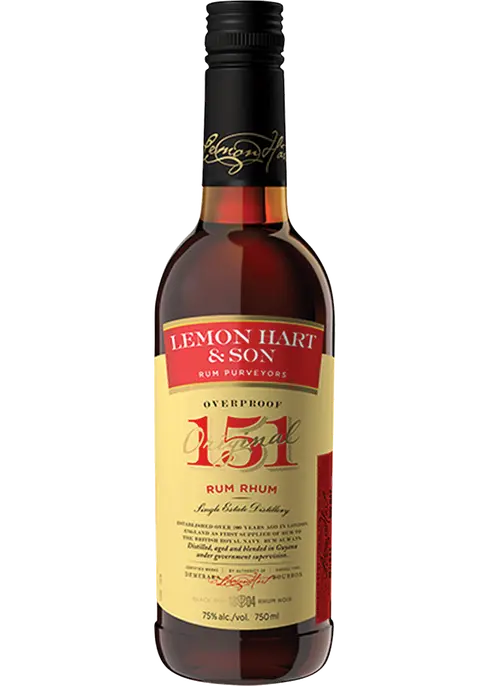 Lemon Hart 151-Pf Rum- 750ml