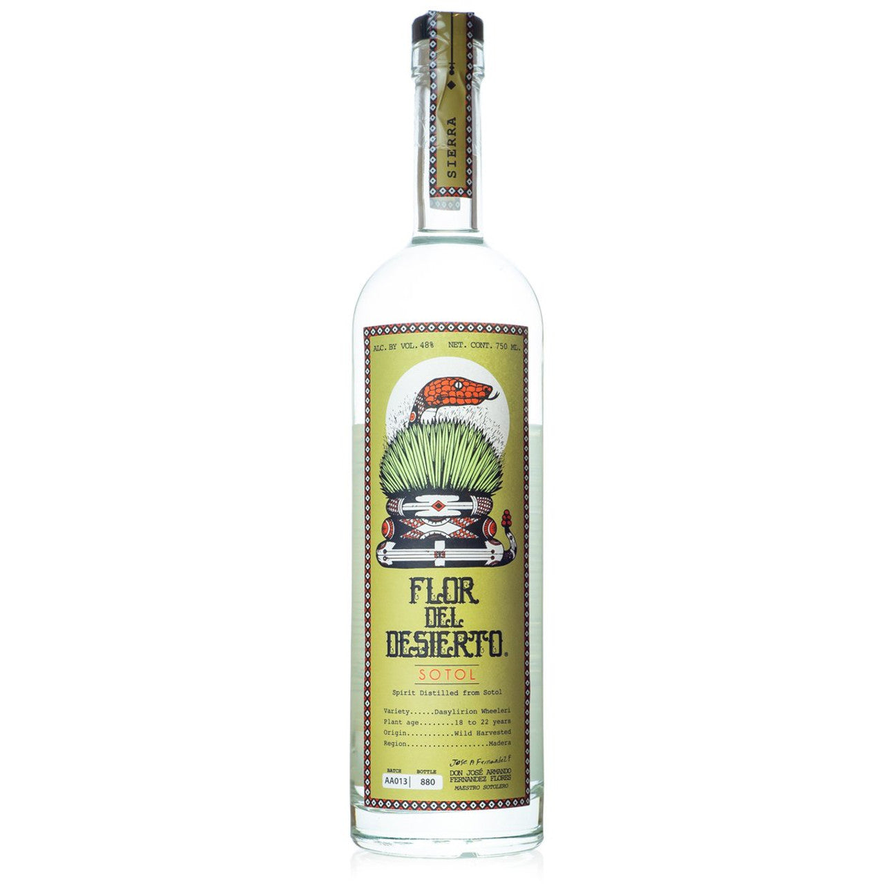 Flor Del Desierto Sotol- 750ml