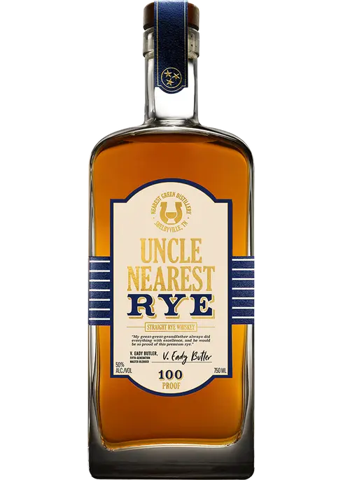 Uncle Nearest Straight Rye Whiskey 100 Proof- 750ml