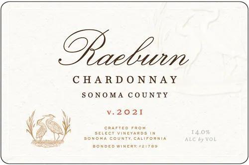 Raeburn Chardonnay Sonoma 2021