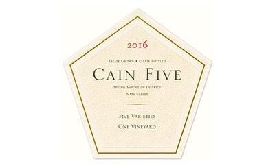 Cain Five Spring Mountain District Napa Valley 2018