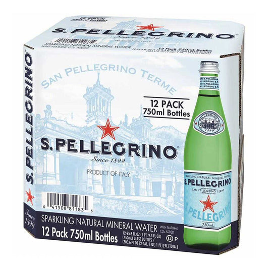 San Pellegrino Sparkling Water 750ml Case of 15