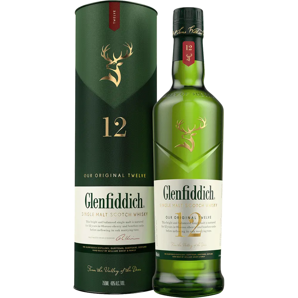 Glenfiddich 12-yr Scotch Malt Whisky- 750ml