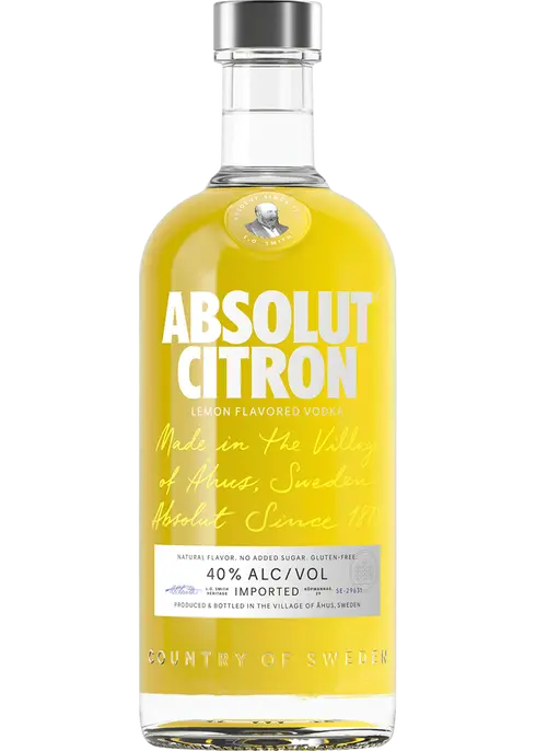 Absolut Citron Vodka 750ml