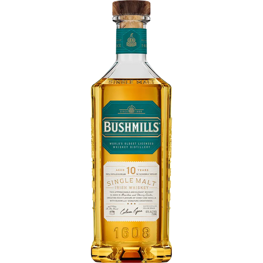 Bushmills 10-yr Single Malt Irish Whiskey - 750ml