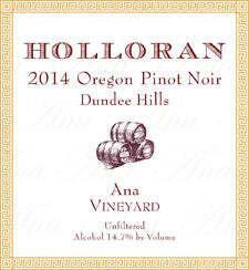 Holloran Pinot Noir Dundee Hills Anna Vineyard 2014