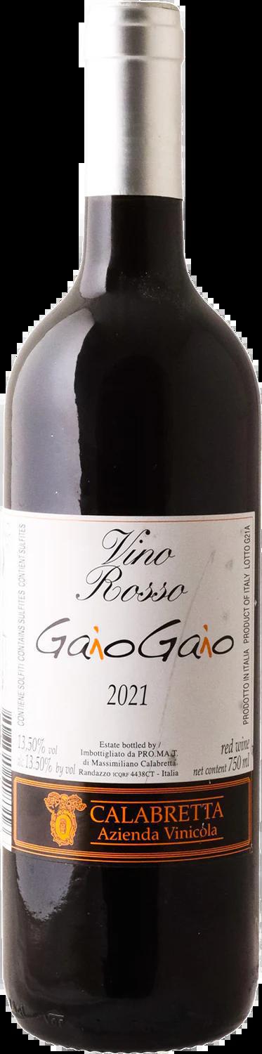 Massimiliano Calabretta Vino Rosso Gaio Gaio 2021