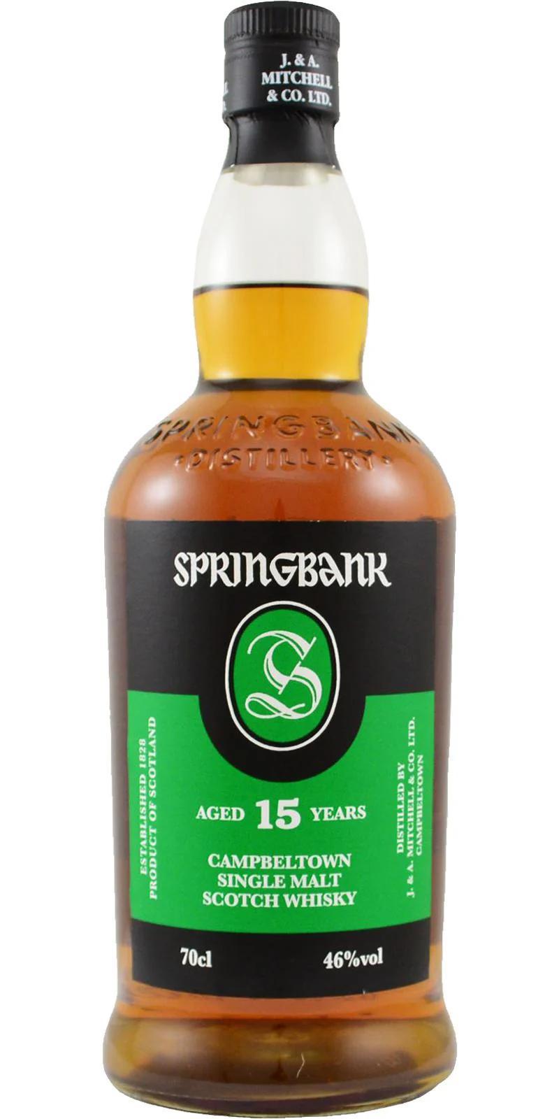 Springbank Campbeltown Single Malt Scotch Whisky 15yr - 750ml