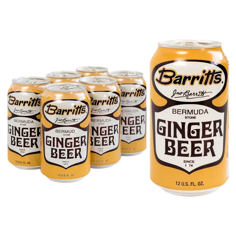 Barritt's Bermuda Ginger Beer 6-pack cans