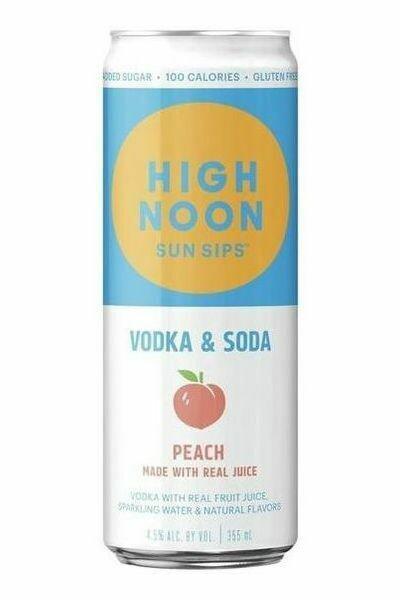 High Noon Peach Vodka & Soda 4-pack Cans