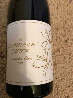 Clementine Carter Grenache Blanc Santa Barbara 2016