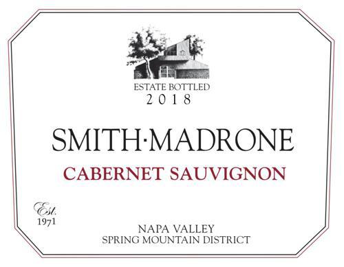 Smith Madrone Cabernet Sauvignon Estate Napa Valley Spring Mountain District 2018