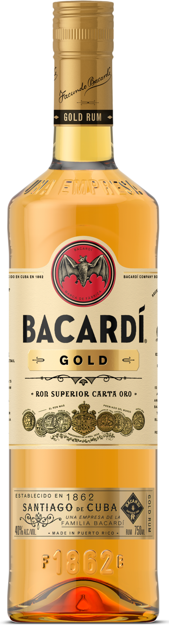 Bacardi Rum Gold- 750ml