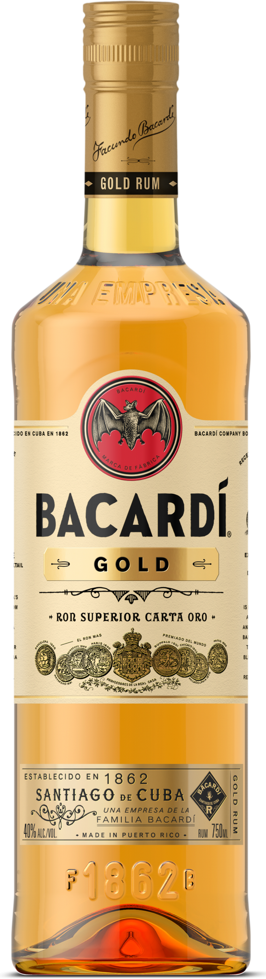 Bacardi Rum Gold- 750ml