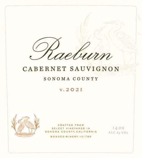 Raeburn Cabernet Sauvignon Sonoma County 2021