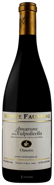 Monte Faustino Amarone della Valpolicella Classico 2012