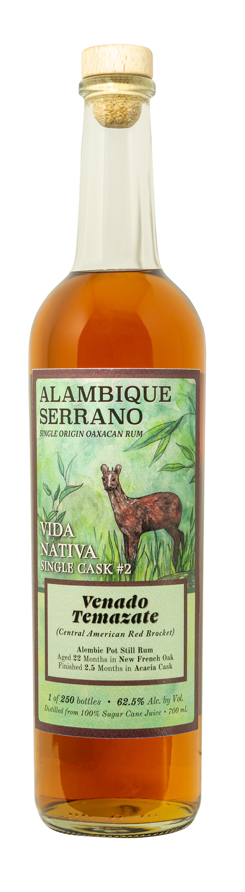 Alambique Serrano Vida Nativa "Temezate" Single Cask #2 Rum (125 Prf) - 700ml