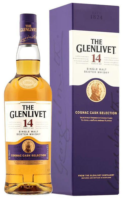 The Glenlivet 14yr Single Malt Scotch Whisky Cognac Cask- 750ml