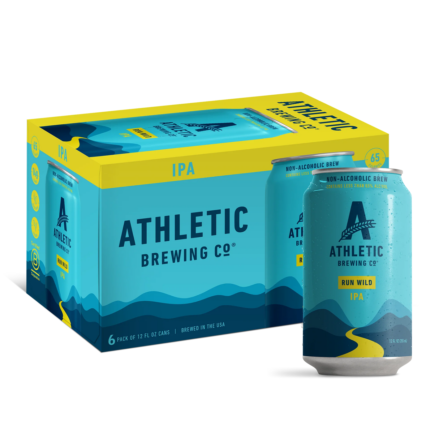 Athletic Brewing Run Wild IPA 6-pack cans Ace Beverage