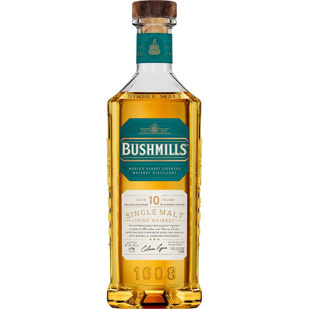 Bushmills 10-yr Single Malt Irish Whiskey - 750ml Ace Beverage