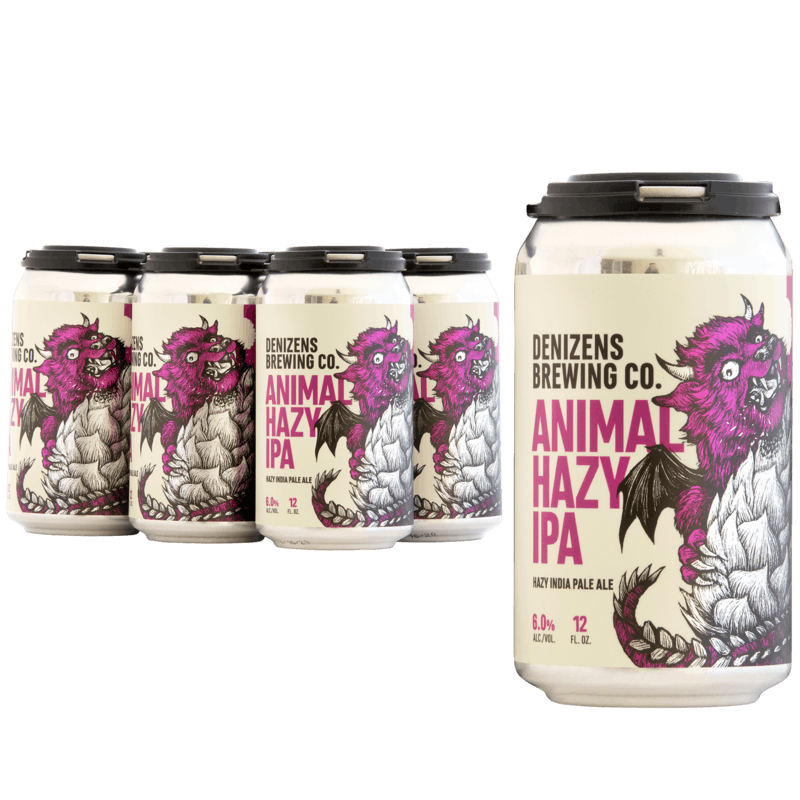 Denizens Brewing Co. Animal Hazy IPA 6-pack cans Ace Beverage