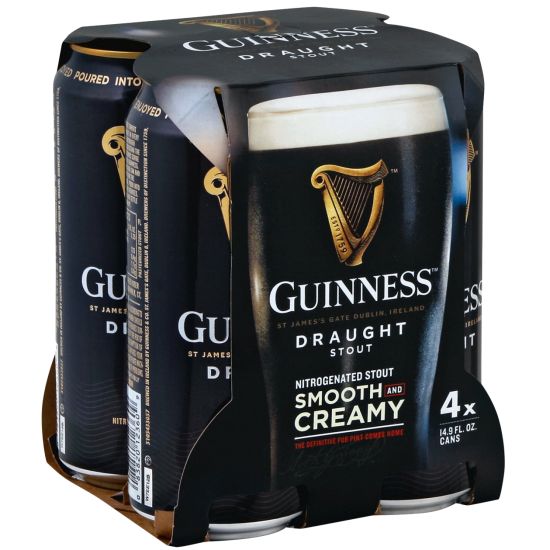 Guinness Draught 14.9oz. Cans -4pk Ace Beverage