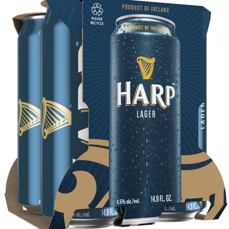 Harp Lager 4-pack 14.9oz cans Ace Beverage