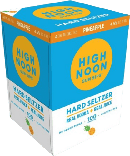 High Noon Pineapple Vodka & Soda 4-pack Cans Ace Beverage