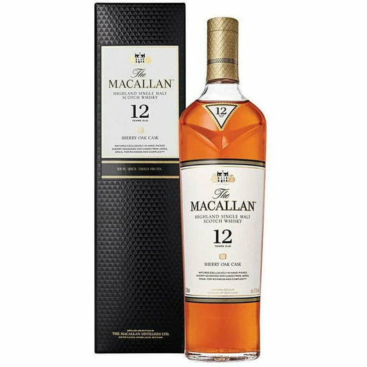 Macallan 12-yr Sherry Cask Scotch Malt Whisky Ace Beverage