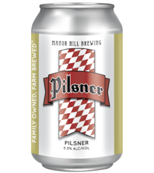 Manor Hill Pilsner 6-pack cans Ace Beverage