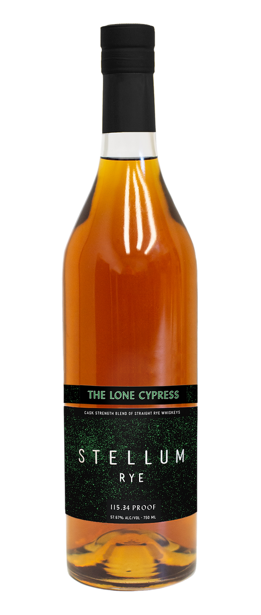 Stellum Cask Strength Rye "The Lone Cypress" (115.34 Proof)- 750ml