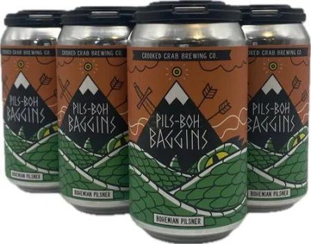 Crooked Crab Brewing Pils-Boh Baggins 6-pack cans