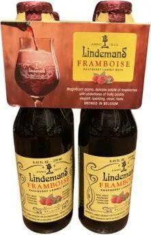 Lindemans Framboise Raspberry Lambic Beer 8.45oz 4-pack