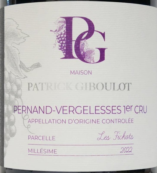 Patrick Giboulot Pernand Vergelesses 1er Cru Les Fichots 2022