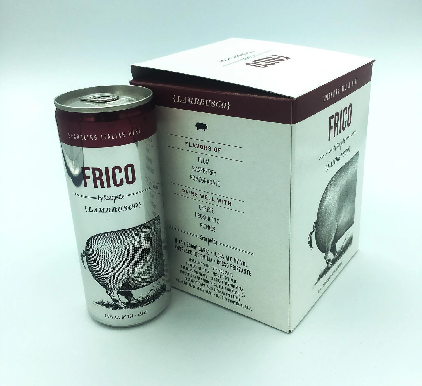 Scarpetta Frico Lambrusco 4-pack 250ml Can