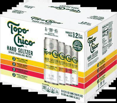 Topo Chico Hard Seltzer Variety Pack 12-pack cans