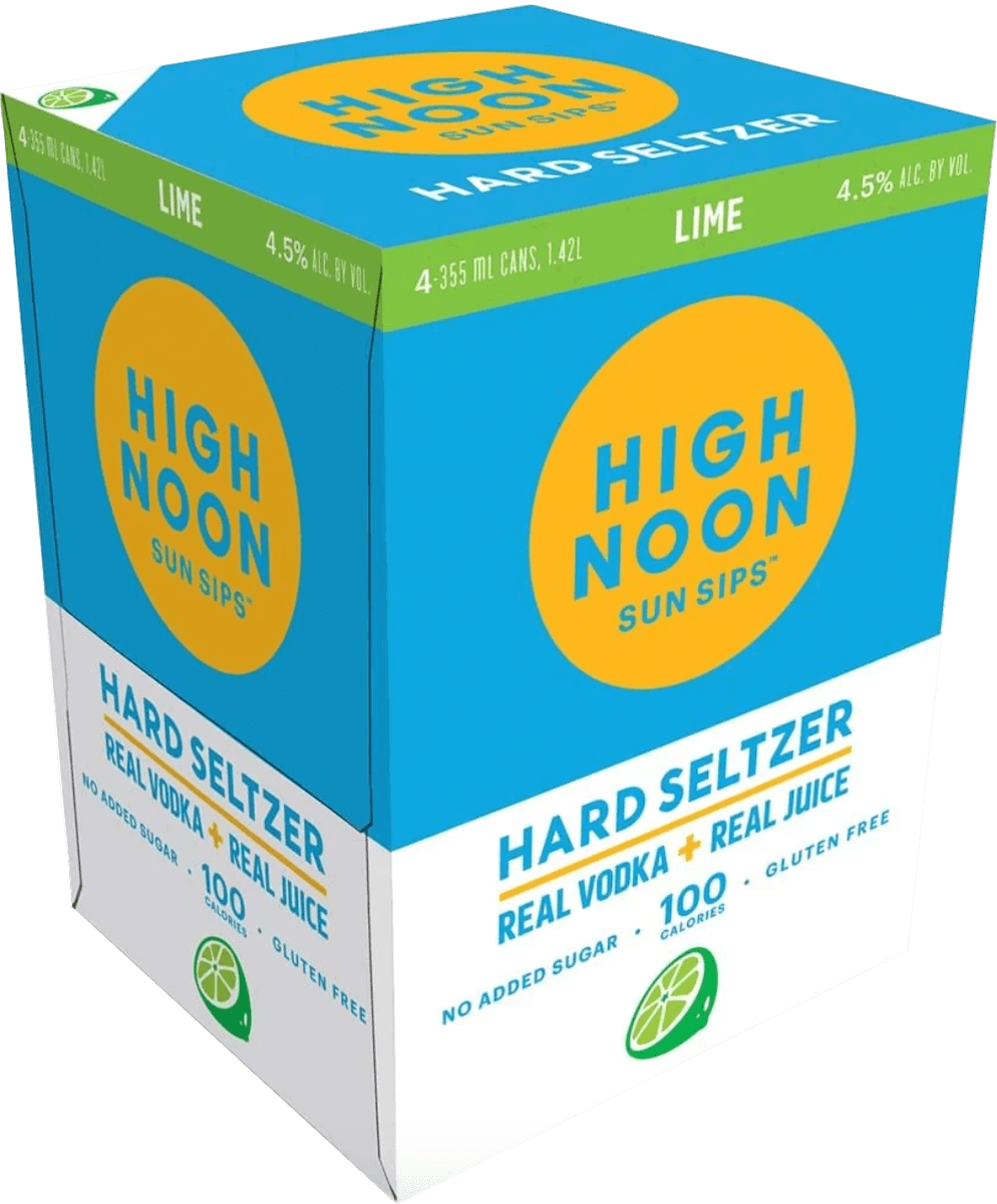 High Noon Lime Vodka & Soda 4-pack